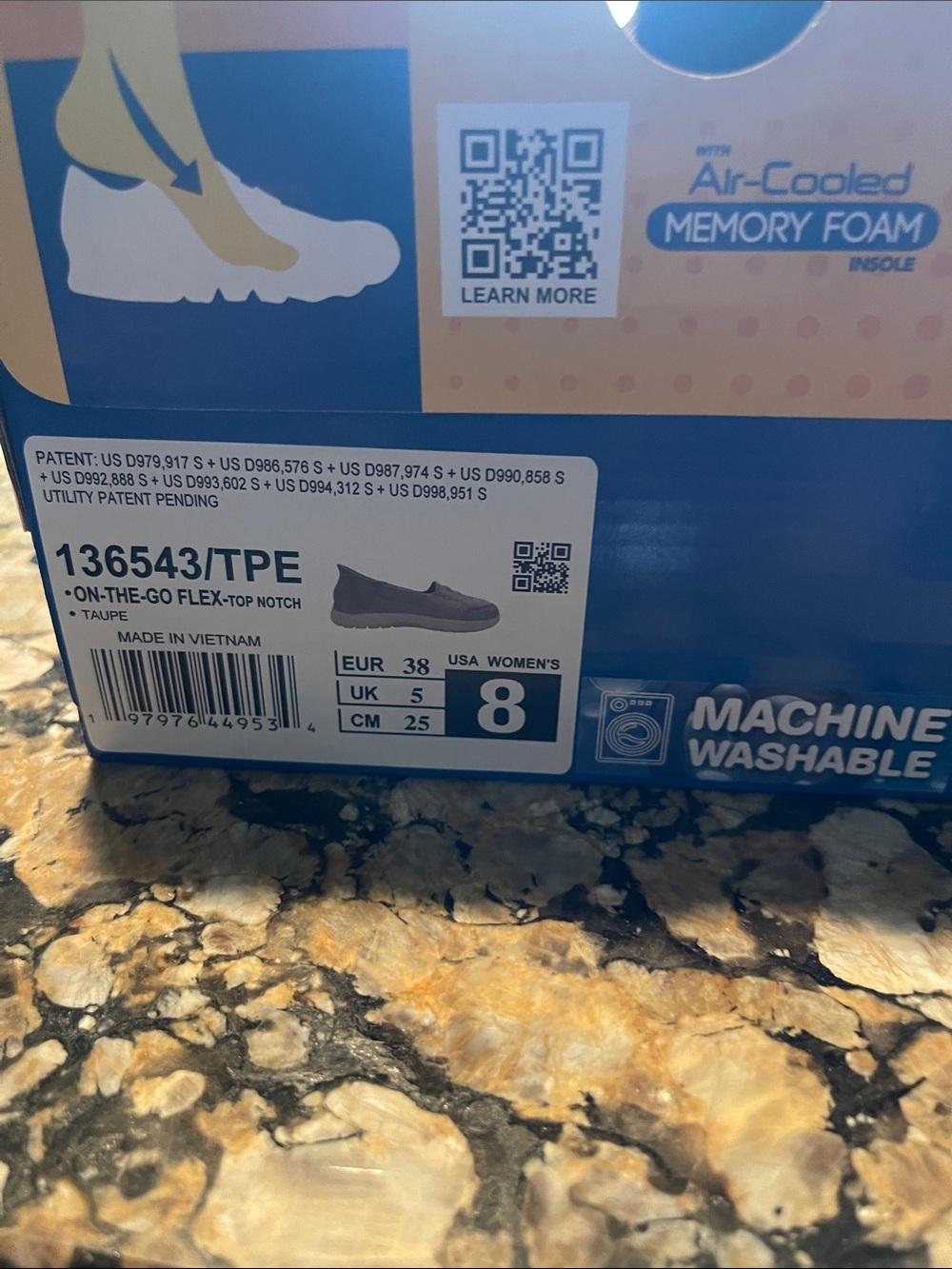EUC Skechers Women's Slip-On Moccasins in Taupe suze 8 - Picture 7 of 7